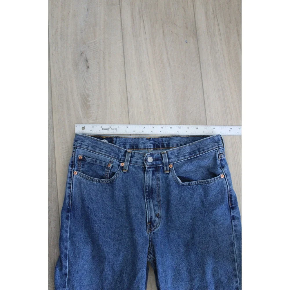 Levi's 550 Relaxed Fit Tapered Leg Jeans Mens 34x32 Medium Wash Blue 100% Cotton